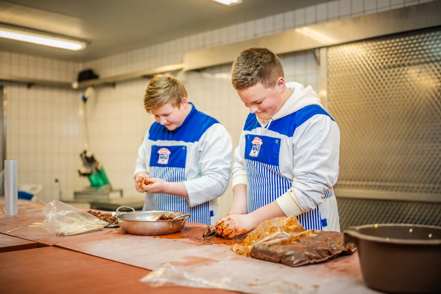 Aan het werk bij Slagerij Tomassen